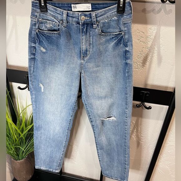 RSQ Vintage Mom jeans high rise distressed Size 5/27 - Picture 4 of 13